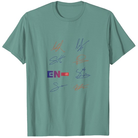 Discover Design with the signatures of the enhypen groupt T-Shirts