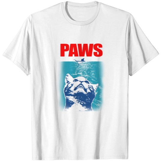 Discover Funny Paws Jaws Cats Kittens T Shirt Meme Gift Funny Top Tee Style Unisex Tee