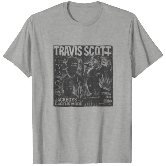 Discover Travis Shirt, Cactus Jack Graphic Tee, HYAENA FEIN Album Merch