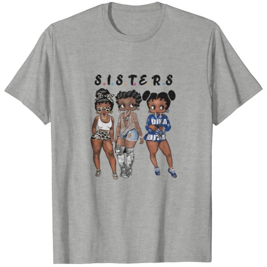 Discover Sisters Three Betty Boop Vintage Cartoon Art - Betty Boop - T-Shirt