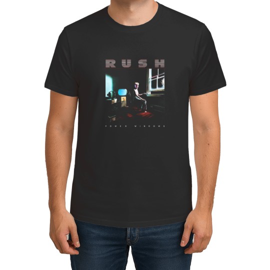 Discover 1985 Rush Power Windows Tour T Shirts Black, Rush Band T Shirts