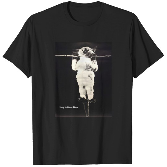 Discover Hang in There Baby Original Poster, Cat Vintage Poster T Shirts