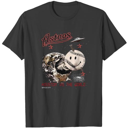 Discover Houston Space City Baseball T- T Shirts, Astros vs The World T Shirts