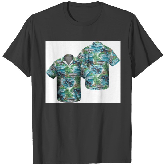 Discover Megalodon Monster Truck Summer Hawaiian T Shirts
