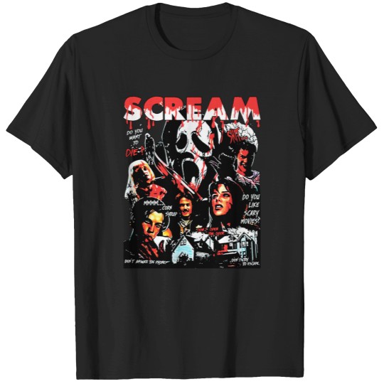 Discover Scream Vintage Halloween Tshirt, Horror Movie Tee, Scream Merch