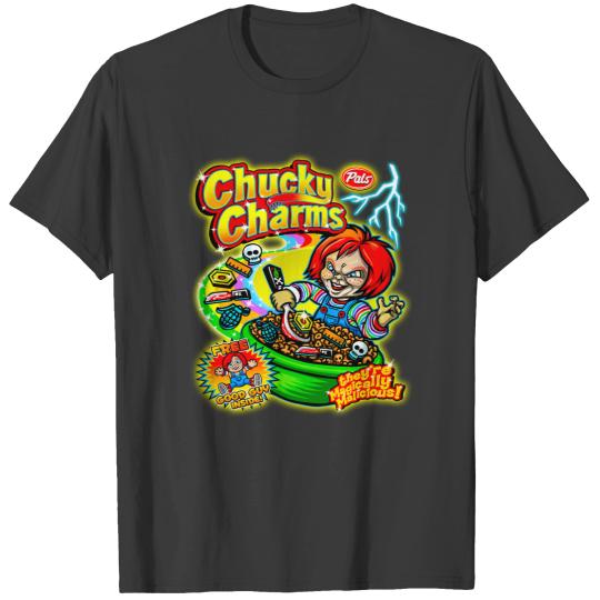 Discover CHUCKY CHARMS HORROR  CEREAL PARODY T-Shirts