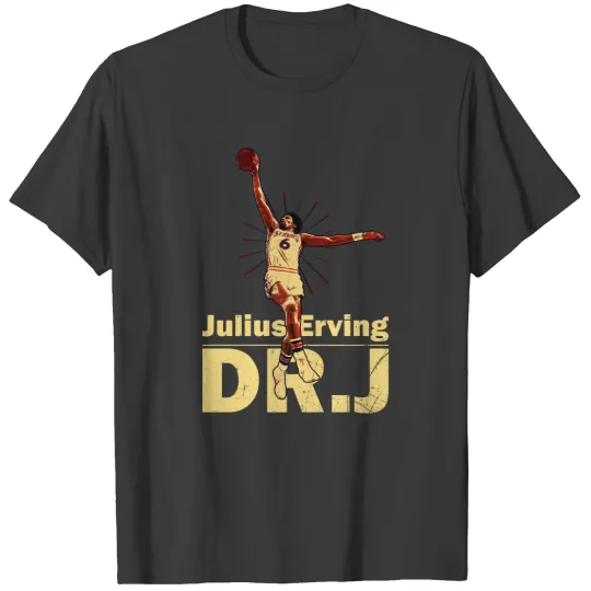 Discover Dr.J Julius Erving - Old School Dunk D T-Shirts