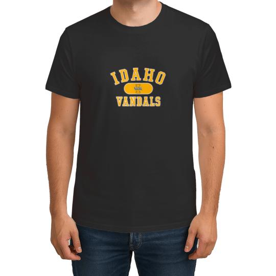 Discover idaho vandals varsity logo officially licensed black T Shirts