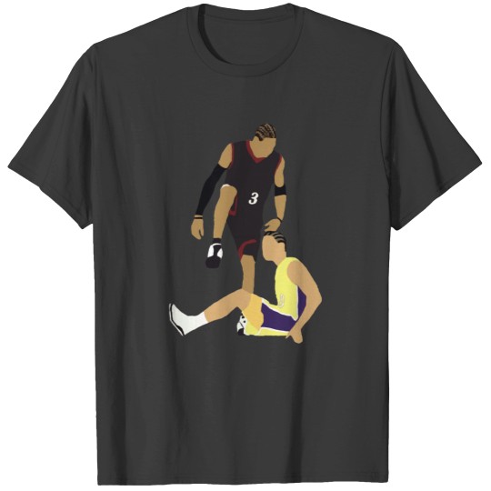 Discover Allen Iverson Steps Over Tyronn Lue T-Shirts