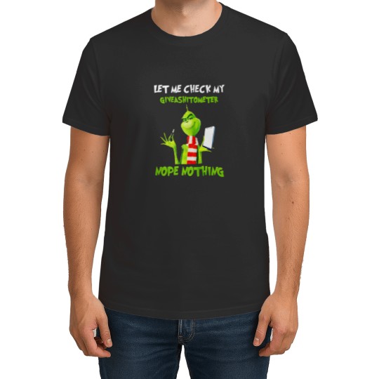 Discover Christmas Let Me Check My Giveashitometer Nope Nothing T-Shirts