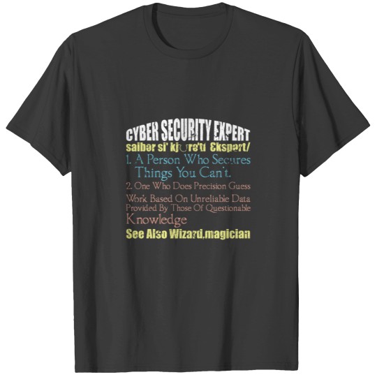 Discover Cybersecurity Expert CISSP Exam Computer Security T-Shirts