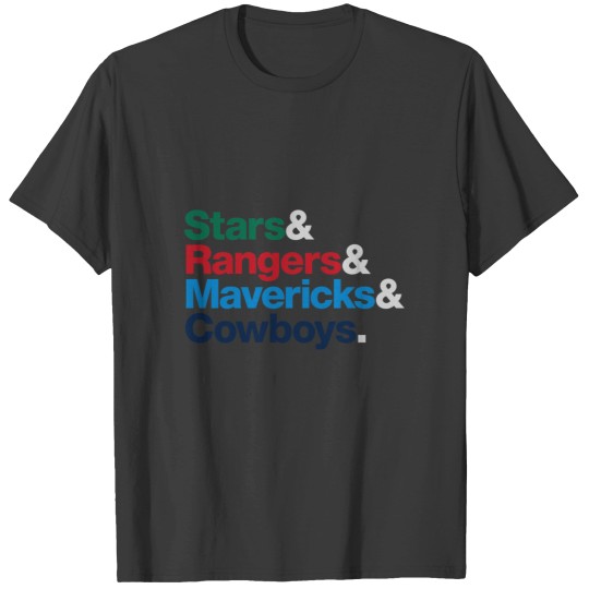Discover Dallas Sports Teams T-Shirts