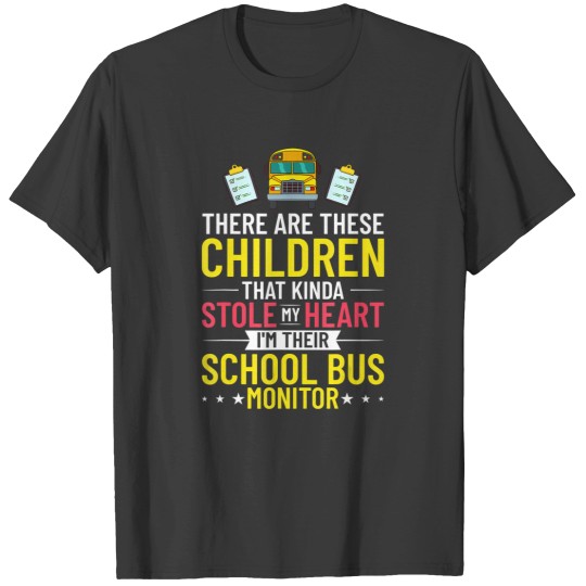 Discover bus monitor school bus attendant assistant appreciation t T-Shirts