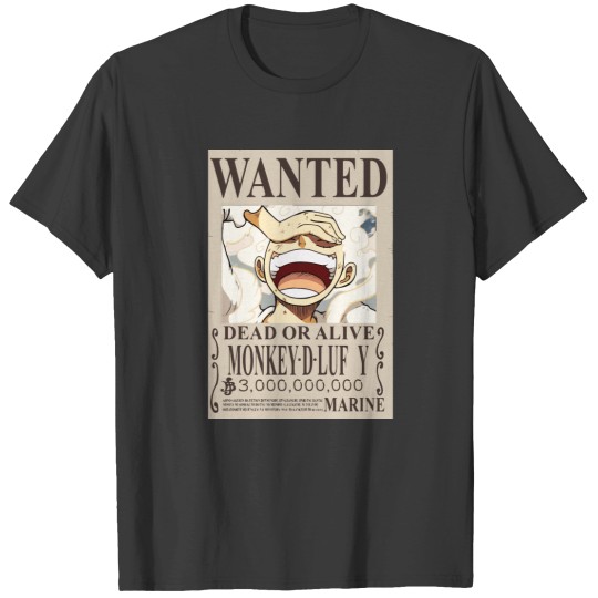 Discover Luffy Gear 5 wantedNew wanted s T-Shirts