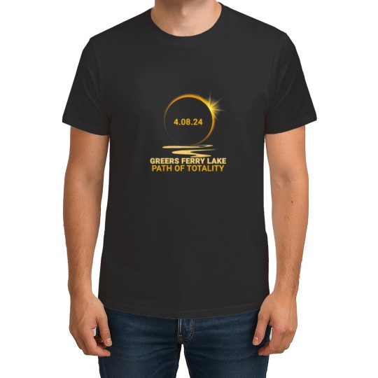 Discover eclipse 2024 greers ferry lake path of totality t T-Shirts