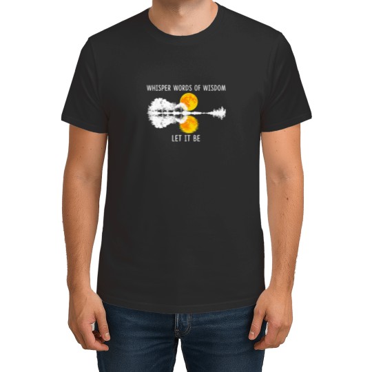 Discover Whisper Words Of Wisdom LetIt Be T Shirts Guitar Lake Shadow T Shirts