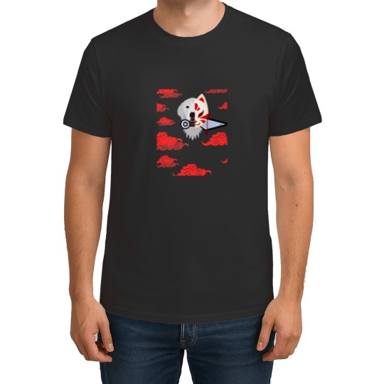 Discover Red Cloud Japanese Great Pyrenees Kitsune aniime T-Shirts