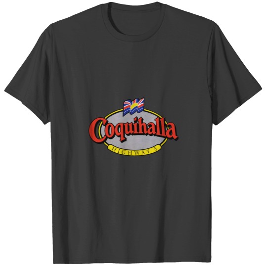 Discover Coquihalla Highway 5 British Columbia Vintage Travel Decal T-Shirts