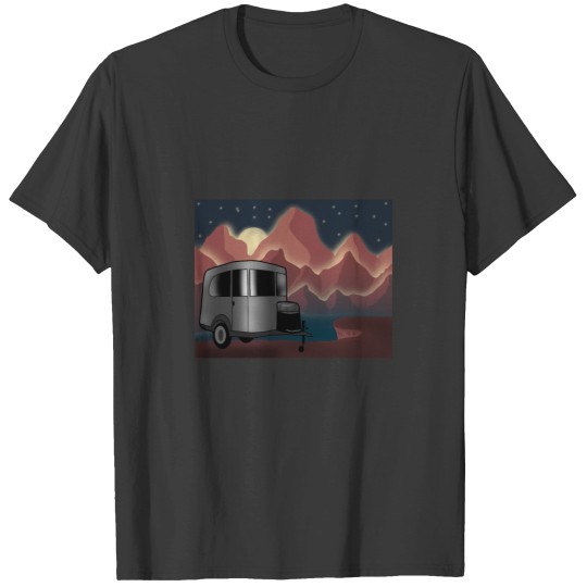 Discover Airstream Basecamp X Mountains T-Shirts