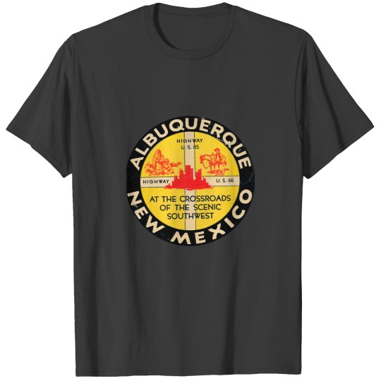 Discover Albuquerque New Mexico Route 66 Vintage T-Shirts