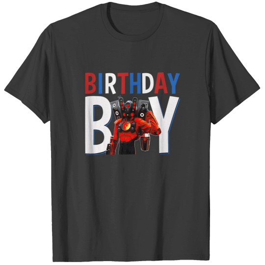 Discover Skibidi Toilet Birthday Boy Speakerman V1, TVman T-Shirts
