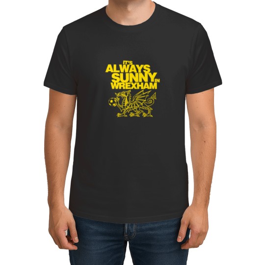 Discover Funny It's Always Sunny in Wrexham Wales Dragon Football T-Shirts