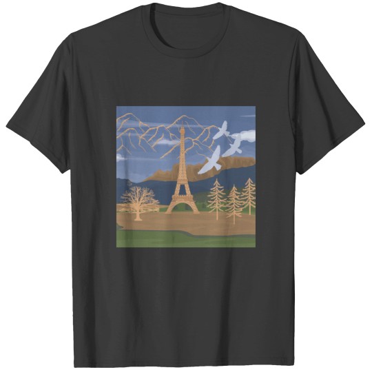 Discover Paris mountain park Relaxed Fit T-Shirts