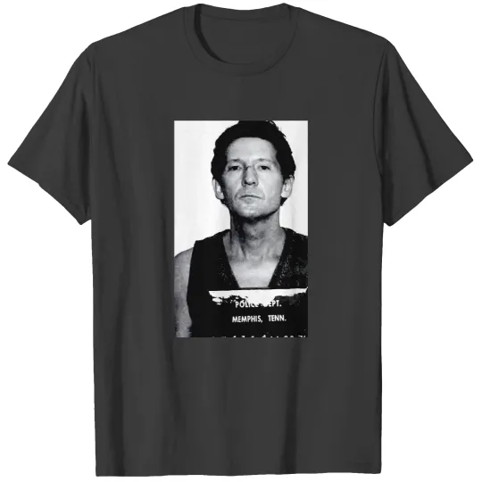 Discover Jerry Lee Lewis Mugshot Photograph Stunning 1976 Mug Shot Portrait - The Killer Busted In Memphis T-Shirts