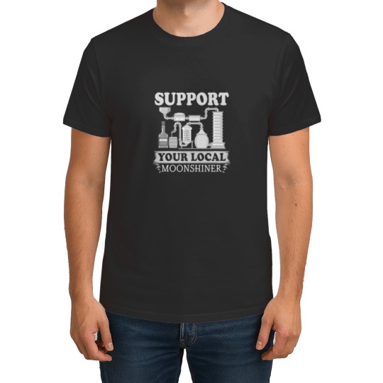 Discover Support Your Local Moonshiner Moonshine Design  125 T-Shirts