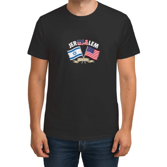 Discover Jerusalem Israel Usa American Flag T Shirts
