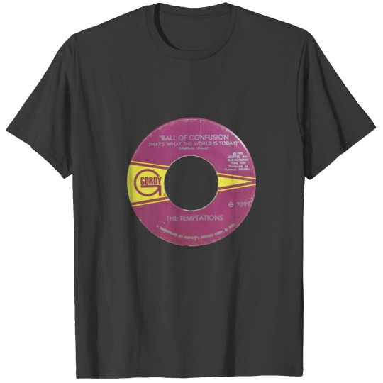 Discover The Temptations Ball of Confusion label T-Shirts