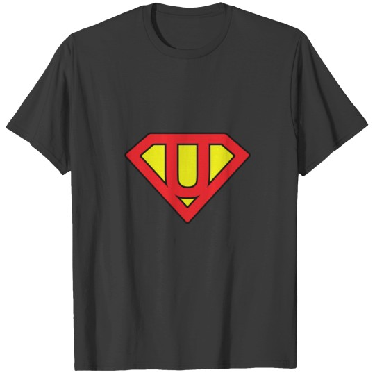 Discover Superman With Your Name - First Letter Of Your Name - Letter U T-Shirts