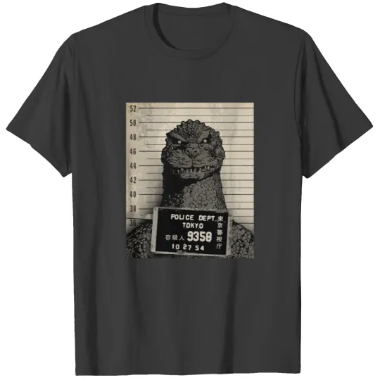 Discover Kaiju Mugshot Illustrated by Purkins Originals T-Shirts