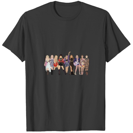 Discover TaylorSwift Eras Lineup T-Shirts