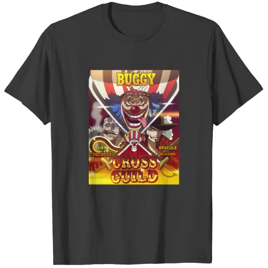 Discover one pieces Cross Guild Buggy the Clown Poster T-Shirts