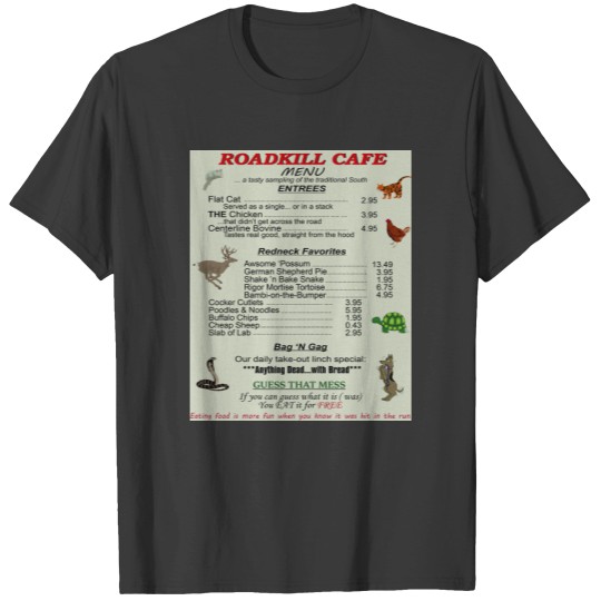 Discover Road Kill Cafe Premium Matte Vertical Poster T Shirts