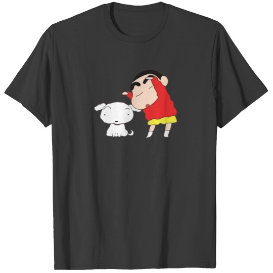 Discover Shin Chan Shinchan Shiro Shinnosuke  Shin chan Anime Tribute Cute Parody Cartoon Anime T-Shirts