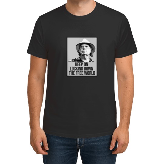 Discover Neil Young Keep on locking down the fre e world T-Shirts