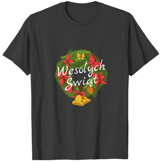Discover Wesolych Swiat Polish Xmas Funny Poland Christmas Tree Gift T-Shirts