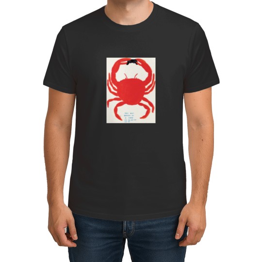 Discover David Shrigley You got beaten by a crab T-Shirts