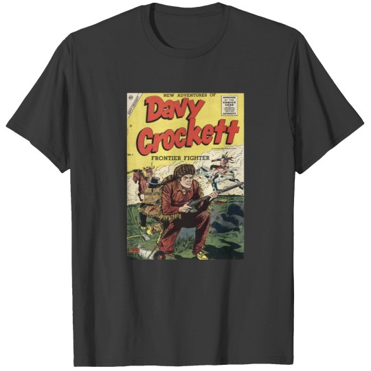 Discover Davy Crockett - Comic Book Title Page Vintage T-Shirts