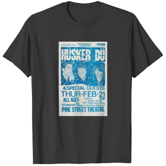 Discover Husker Du, All Ages Punk FlyerHusker Du, All Ages Punk Flyer T-Shirts