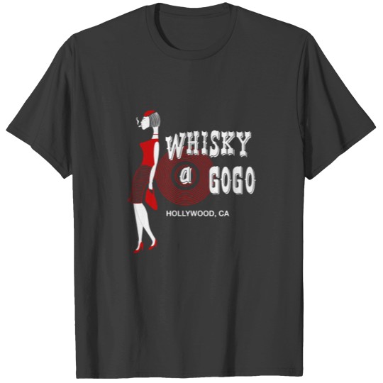 Discover Rare Whiskey A Go Go 80s Hollywood Calif ornia Rock and Roll T-Shirts