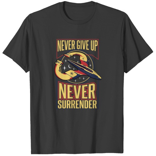 Discover NSEA Protector Never Give Up Never Surrender v2 T-Shirts