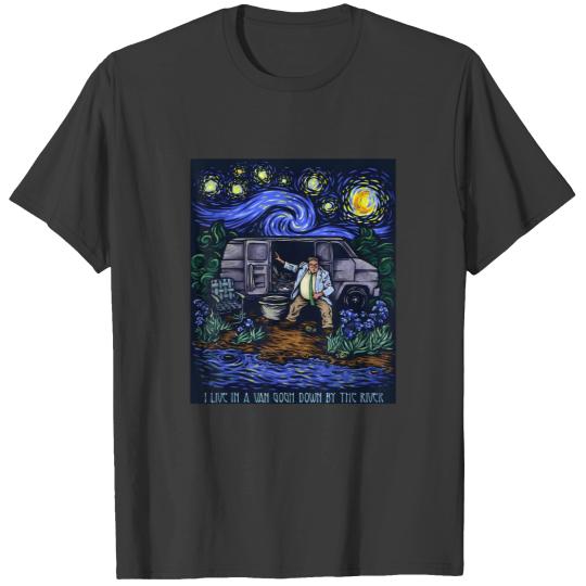 Discover i live in a van gogh down by the river t T Shirts