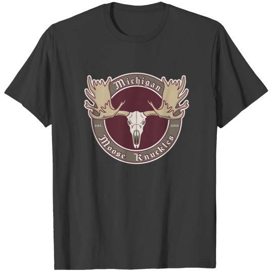 Discover Michigan Moose Knuckles - Primary Logo T Shirts