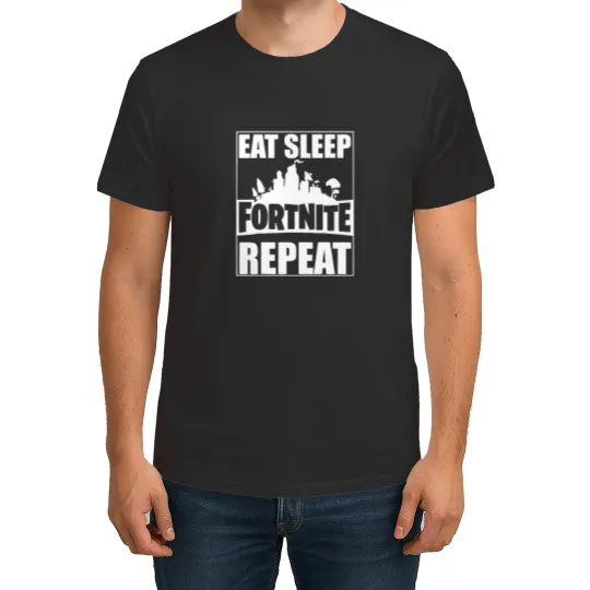 Discover eat sleep fortinite rêpat T Shirts