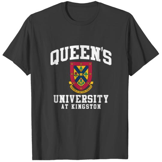 Discover Queens University At Kingston Logo T Shirts