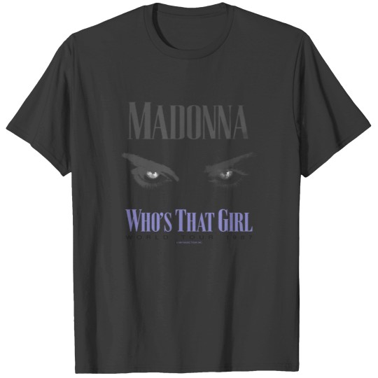 Discover 1987 Vintage Madonna Who's That Girl Tour T Shirts