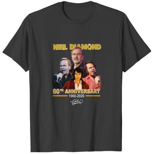 Discover Thank You Néil Diámond Néil Diámond Logo Zipped T Shirts
